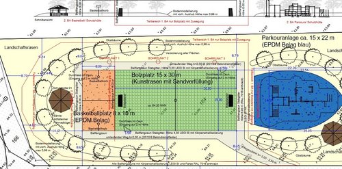 Plan Bauabschnitte (Quelle: Ratsinformationssystem Bornheim)